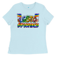 Baby Blue lgbtq friendly pride Ladies Tee - FaDigitalArtStudio