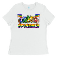 White lgbtq friendly pride Ladies Tee - FaDigitalArtStudio