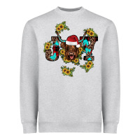 Heather Grey joy Sunflower Heavyweight Sweatshirt - JahusDesignShop