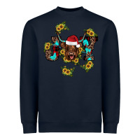 Navy joy Sunflower Heavyweight Sweatshirt - JahusDesignShop