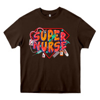 Chocolate Brown super nurse Heavy Core Tee - CowGirlArtShop