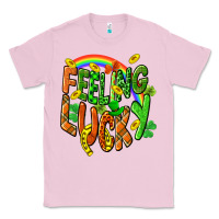 Bubblegum Pink St. Patrick's Day Feeling lucky Classic Tee - CowGirlArtShop