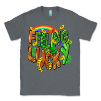 Charcoal Heather St. Patrick's Day Feeling lucky Classic Tee - CowGirlArtShop