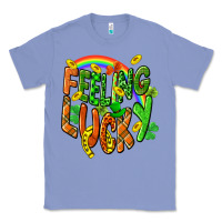 Colony Blue St. Patrick's Day Feeling lucky Classic Tee - CowGirlArtShop