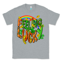 Heather Grey St. Patrick's Day Feeling lucky Classic Tee - CowGirlArtShop