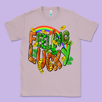 St. Patrick's Day Feeling Lucky Classic Tee Designed By Cowgirlartshop