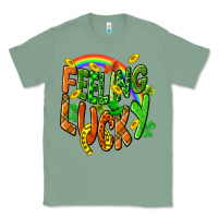 Sage St. Patrick's Day Feeling lucky Classic Tee - CowGirlArtShop