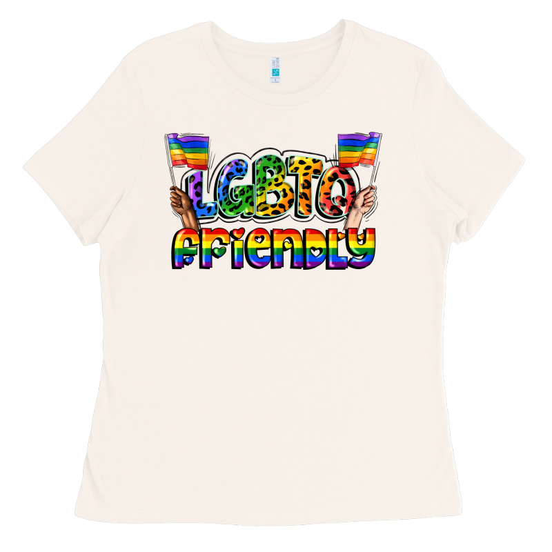 Lgbtq Friendly Pride Ladies Tee by FaDigitalArtStudio | Teevron