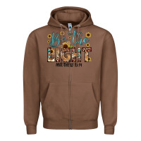 Chestnut be the light matthew 5 14 Zipper Hoodie - JahusDesignShop
