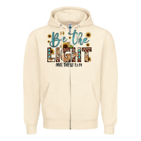 Sandshell be the light matthew 5 14 Zipper Hoodie - JahusDesignShop