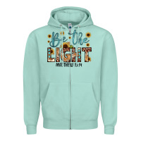 Seafoam be the light matthew 5 14 Zipper Hoodie - JahusDesignShop