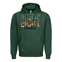 Sports Green be the light matthew 5 14 Zipper Hoodie - JahusDesignShop