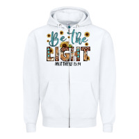 White be the light matthew 5 14 Zipper Hoodie - JahusDesignShop