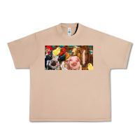 Burro Farm animals with aztec Urban Heavy Tee - RanaPortraitStore