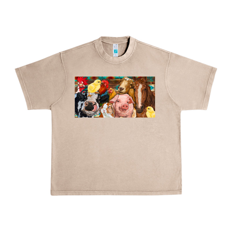 Farm Animals With Aztec Urban Heavy Tee by RanaPortraitStore | Teevron