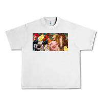 Lunar Rock Farm animals with aztec Urban Heavy Tee - RanaPortraitStore