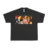Pigment Black Farm animals with aztec Urban Heavy Tee - RanaPortraitStore