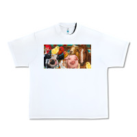 White Farm animals with aztec Urban Heavy Tee - RanaPortraitStore