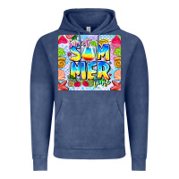 Vintage Denim Sweet Summer Time Vintage Hoodie - CowhideDigitalArt