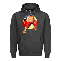 Charcoal Heather #rikishi rank sumo Zipper Hoodie - linhVisuals