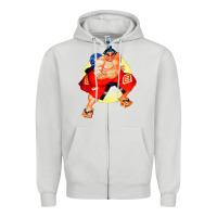 Dove Grey #rikishi rank sumo Zipper Hoodie - linhVisuals
