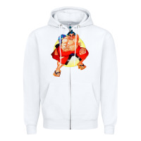 White #rikishi rank sumo Zipper Hoodie - linhVisuals
