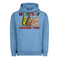 Pigment Pebble Blue My kind of Christmas trees Urban Hoodie - RanaPortraitStore