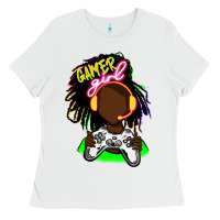 Black Gamer Girl Ladies Tee | Teevron