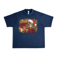 Navy this is as merry as i get skull Urban Heavy Tee - FaDigitalArtStudio