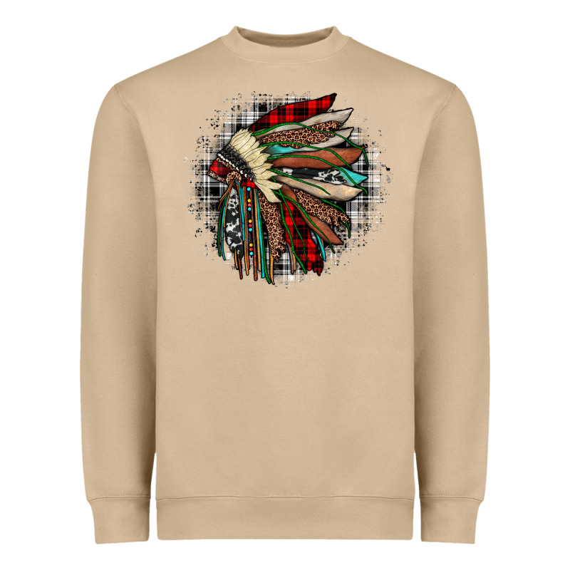 Indian Headdress Heavyweight Sweatshirt by JahusDesignShop | Teevron