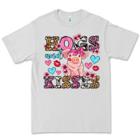 Dove Grey hogs and kisses pig  olivia Premium Tee - OliviaCreatesArt