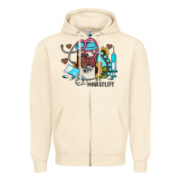 Sandshell nurse life western sunflower gemstone nurse Zipper Hoodie - JahusDesignShop