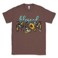 Chestnut Blessed mom sunflower mother's day Classic Tee - HowdyJamesFarm