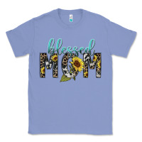 Colony Blue Blessed mom sunflower mother's day Classic Tee - HowdyJamesFarm