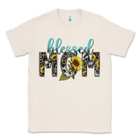 Natural Blessed mom sunflower mother's day Classic Tee - HowdyJamesFarm