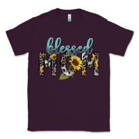 Plum Blessed mom sunflower mother's day Classic Tee - HowdyJamesFarm