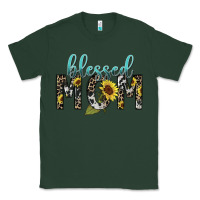 Sports Green Blessed mom sunflower mother's day Classic Tee - HowdyJamesFarm