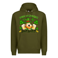 Army Green drink responsibly dont spill it Premium Hoodie - Artiststas