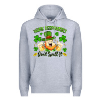 Heather Grey drink responsibly dont spill it Premium Hoodie - Artiststas