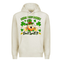Oatmeal Heather drink responsibly dont spill it Premium Hoodie - Artiststas