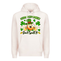 Pale Pink drink responsibly dont spill it Premium Hoodie - Artiststas