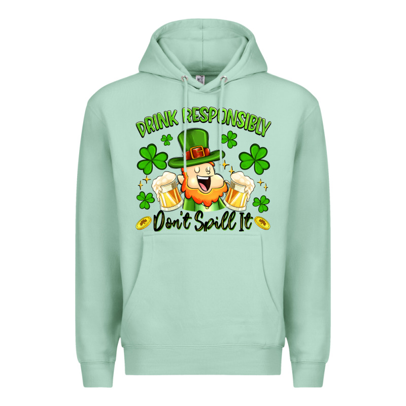 Drink Responsibly Dont Spill It Premium Hoodie by Artiststas | Teevron