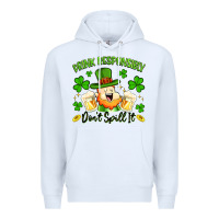 White drink responsibly dont spill it Premium Hoodie - Artiststas