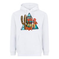 White Wıld and Free Heavyweight Hoodie - JahusDesignShop