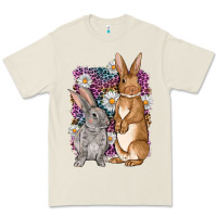 Bone Bunnys Easter with leopard background Premium Tee - OliviaCreatesArt