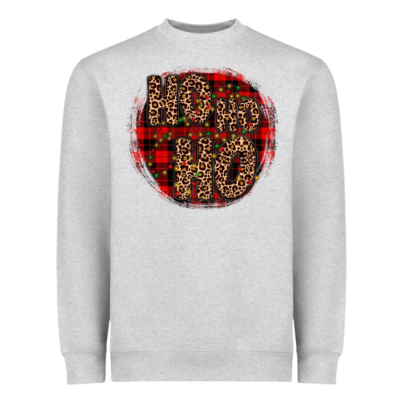 Ho Ho Ho Wood Slice Ornament Heavyweight Sweatshirt by JahusDesignShop | Teevron