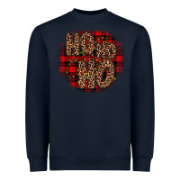 Navy ho ho ho wood slice ornament Heavyweight Sweatshirt - JahusDesignShop