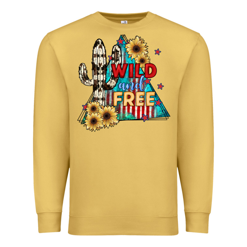 Wıld And Free Premium Sweatshirt by JahusDesignShop | Teevron