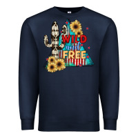 Navy Wıld and Free Premium Sweatshirt - JahusDesignShop