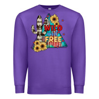 Purple Wıld and Free Premium Sweatshirt - JahusDesignShop